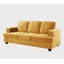 Canapé 3 places confortable en velours moderne avec assise profonde, mousse haute densité et coussins de dossier amovibles pour se détendre et travailler-2066413687