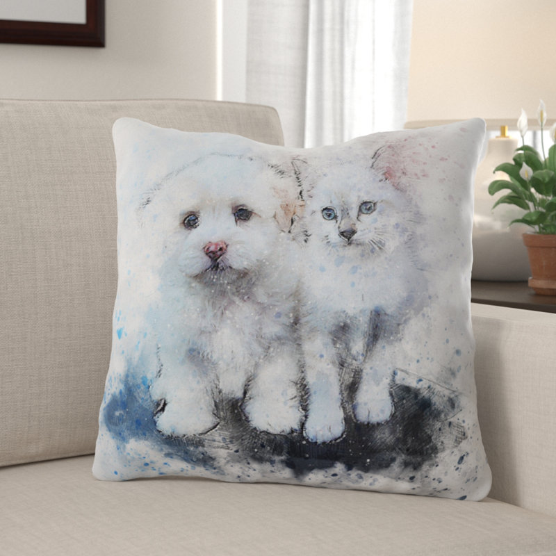 Outdoor Reversible Throw Pillow, Synthetic, Outdoor