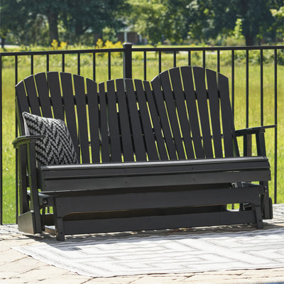 Lynbrook Outdoor Glider Loveseat by Rosecliff Heights