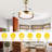 36" 3-Blade Gold Ceiling Fan with Lights and Remote Control, 6-Speed Latest DC Motor Ceiling Fan for Living Room, Bedroom-97085818