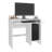 Greenfields Modern Desk With Storage Shelves – White Manufactured Wood Finish
