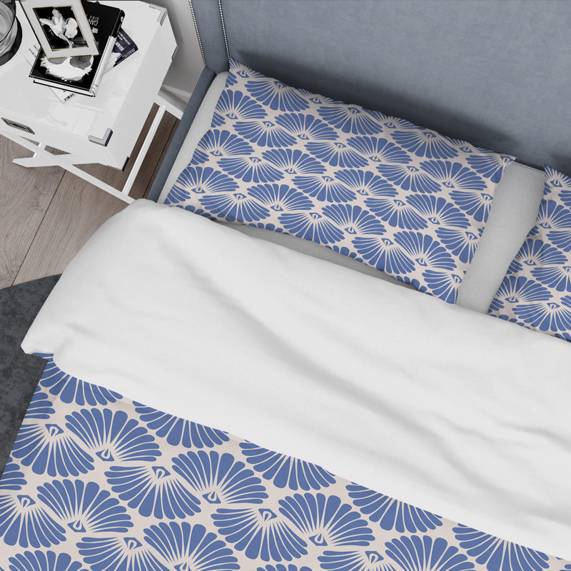 Retro Art Deco - Mid century bedding set - Modern Mid-century Bed cover set, King Duvet Cover + 2 Shams
