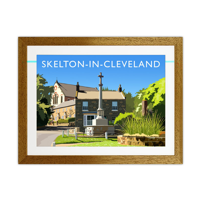 Skelton-in-Cleveland by Richard O'Neill - Print, Brown Framed, 46cm H x 63cm W x 3cm D