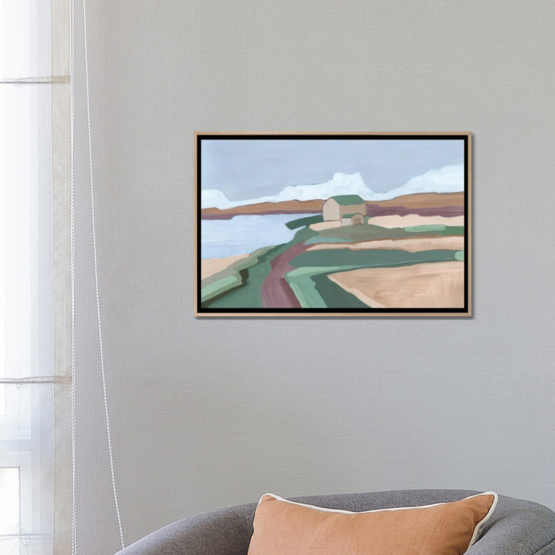 In A Torn Land, 2023 by Andrea Mejia - Gallery-Wrapped Canvas Giclée on Canvas, Natural Wood