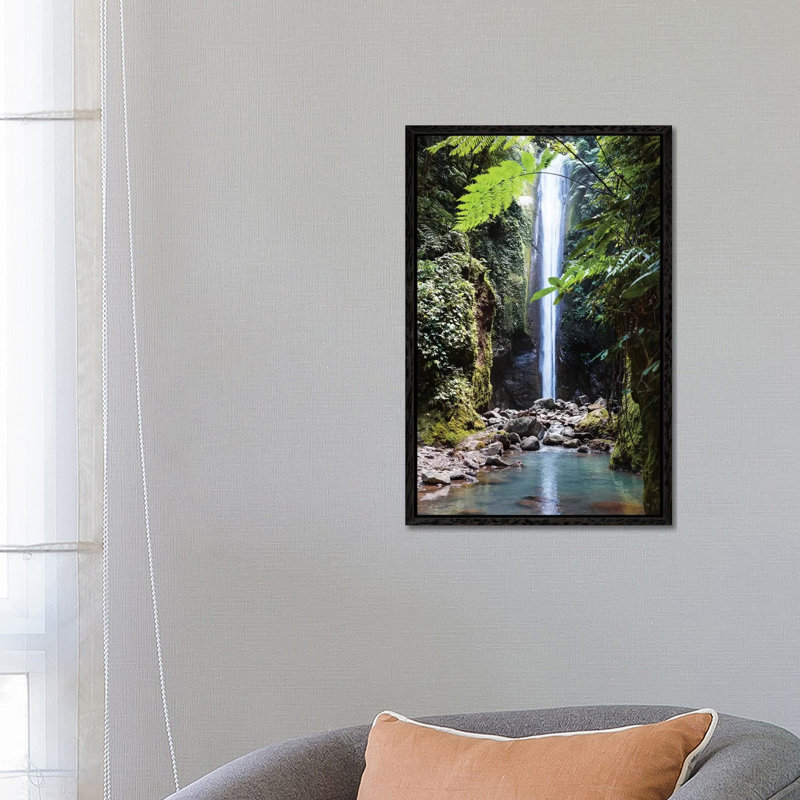 Waterfall In The Jungle, Philippines by Matteo Colombo - Print on Canvas, 66.04cm H x 45.72cm W x 3.81cm D