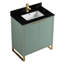 Ensemble de meuble-lavabo simple autoportant 30 po avec plateau en pierre Gesa-2111241721-2111241720