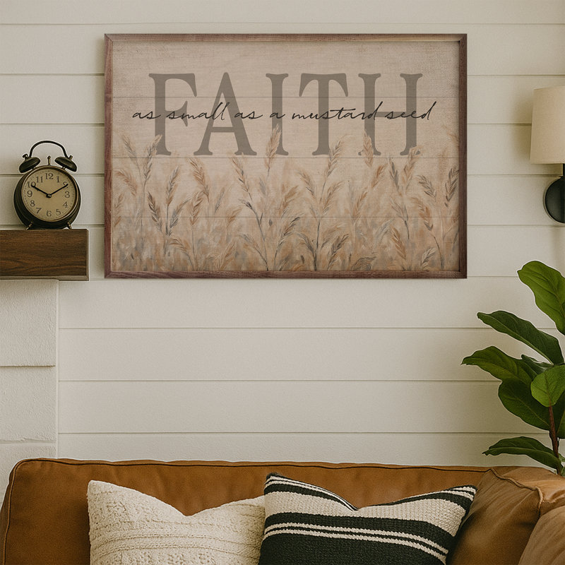 Faith aussi petite qu'une graine de moutarde, H 16 po x l 24 po