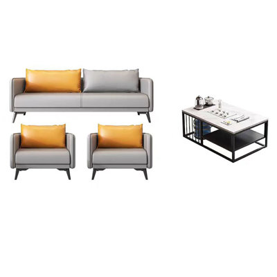 Simple business modern office sofa set by hennahome