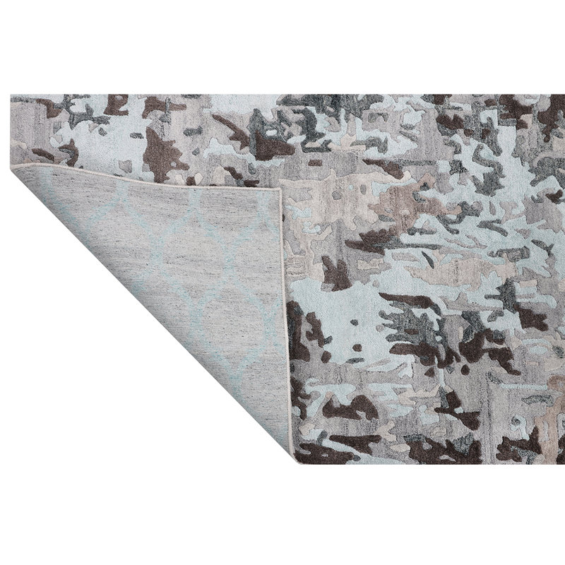 Abstract Area Rug, Rectangle 8'9" x 11'9"