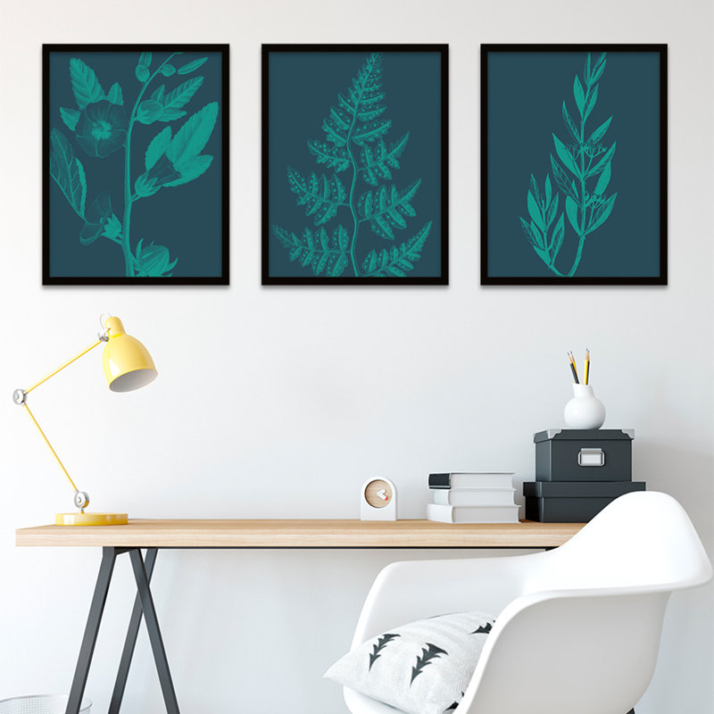 Botanics Leaves Ferns - 3 Piece Print Set