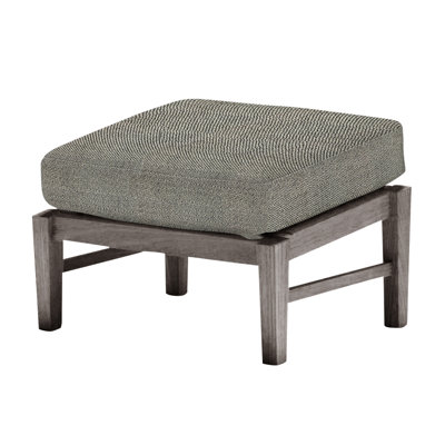 Croquet Teak Ottoman - Oyster