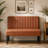 39”W Modern Faux Leather Bench Sofa