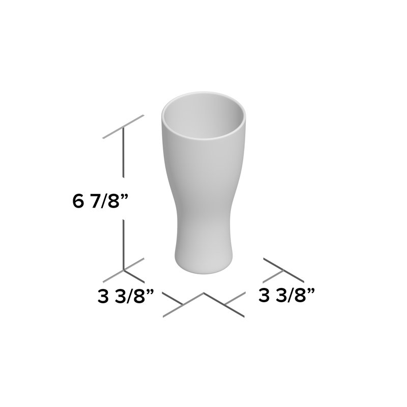 19 oz Verre acrylique Pilsner
