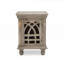 Table de chevet en bois gris antique