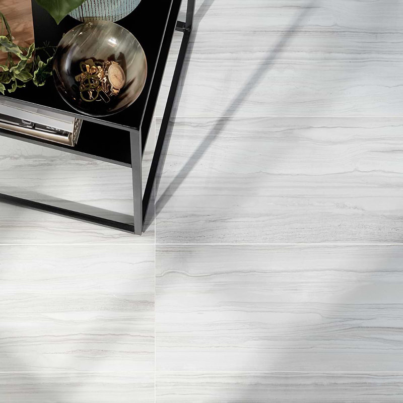 Dreamstone Luminus White 12X24 Porcelain Tile, Luminus White Polished