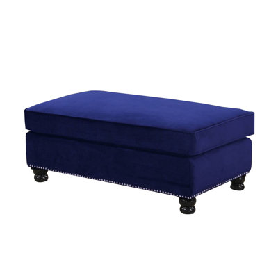 Repose-pieds rectangulaire en velours de 46 po de largeur shrininer