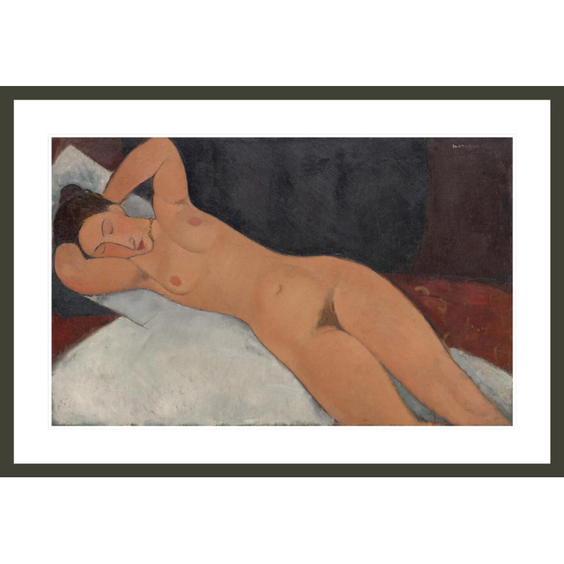 «Nude (Nu)» par Amedeo Modigliani, impression giclée sur cadre, H 41,5 po x l 28,76 po