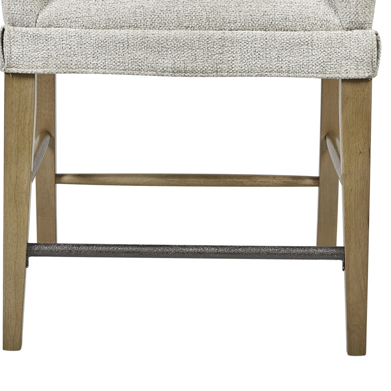 Tabouret de comptoir rembourré (ensemble de 2), Havane clair