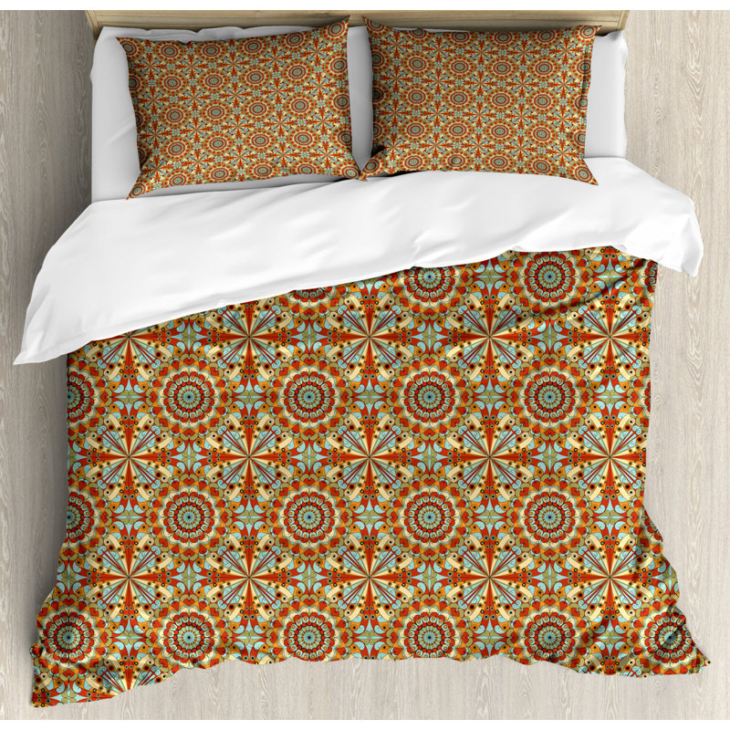 Traditional Polyester Geometric Shapes Duvet Cover