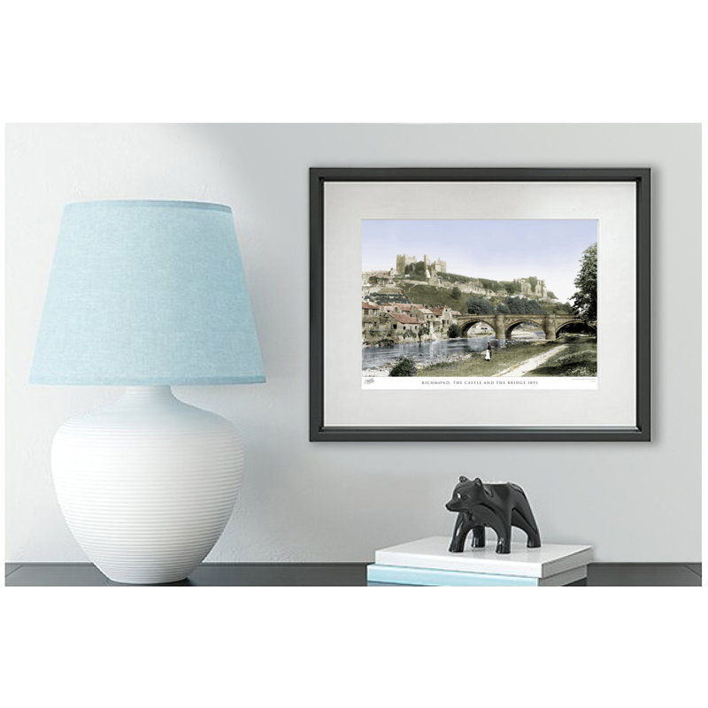 Richmond, The Castle And The Bridge 1893 by Francis Frith - Single Picture Frame Print, 45cm H x 60cm W x 2.3cm D