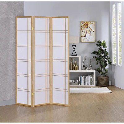 Keitez 70.5" Tall Rice Paper Folding Room Divider by Winston Porter