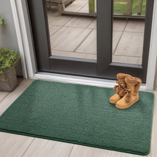 Outdoor Door Mats Household Entry Welcome Mat Carpet, Doorway Absorbent and  Dustproof Floor Mat, Rubber Anti-Slip Footpads, Thickened Wear-Resistant