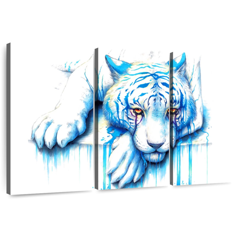 Brampt Blue Tears, 32" H x 50" W