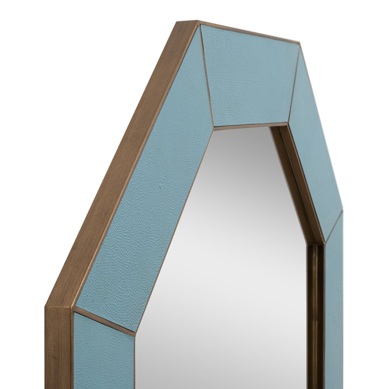 Eleanor Iron Framed Wall Mirror, Chambray Blue