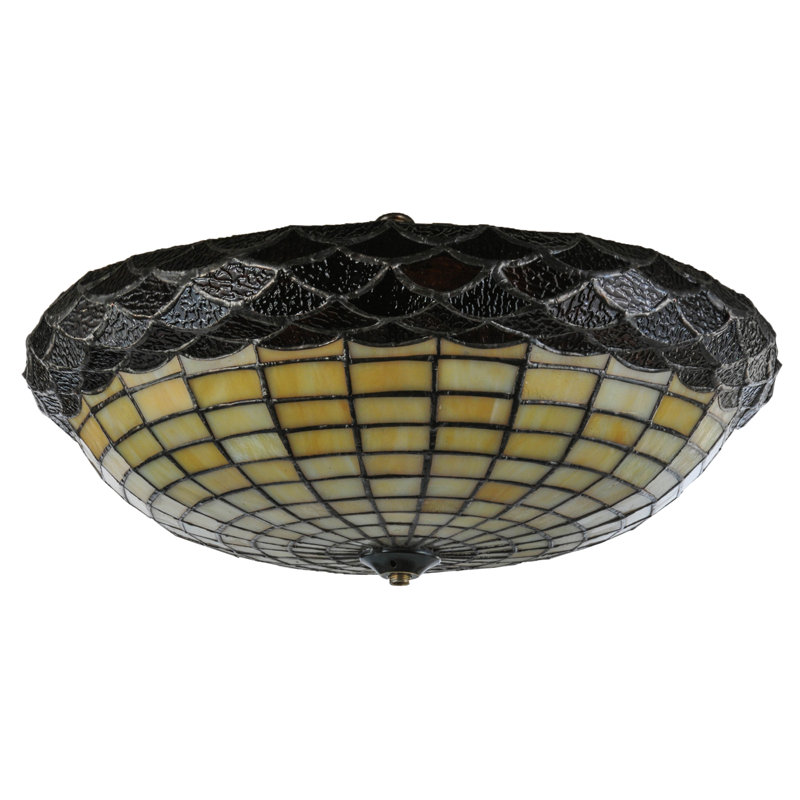 13" Wide Acorn Shade, 5" H x 13" W x 13" D