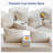 Boneless 4 In 1 Convertible Boneless Sofa Couch Foldable Floor Sofa Bed In A Box With 2 Cup Holders-621961494-621961490
