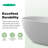 67"  x 30"  Freestanding Solid Surface Soaking Bathtub with Pop-Up Drain & Overflow