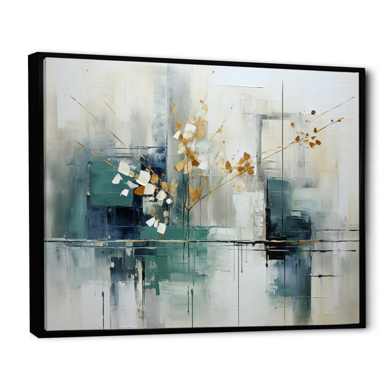 Jahsun Subtle Serenity IV sur impression sur toile, 34" H x 44" W, Cadre flottant noir