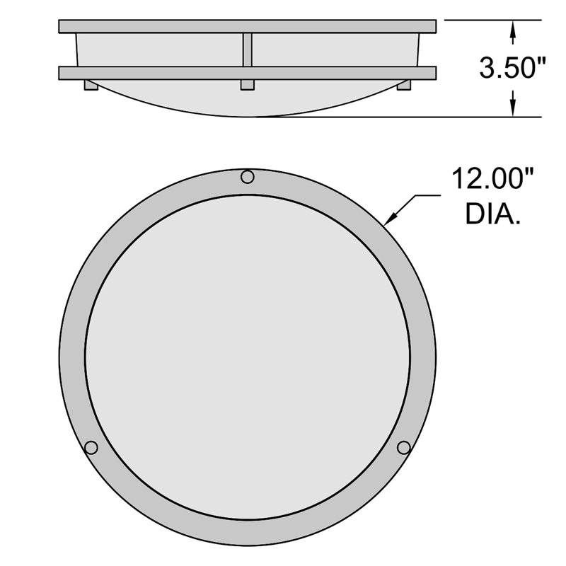 Plafonnier encastré Solero III, H 3,5 po x l 12 po x P 12 po, Noir mat