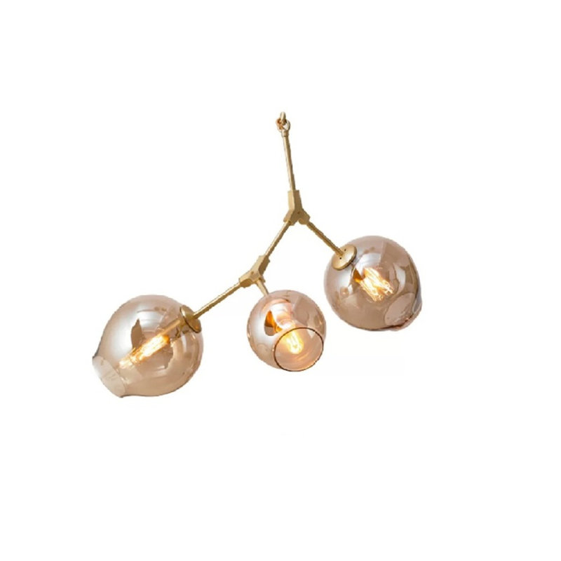 Yarra 3 - Light Unique/Statement Pendant, Gold