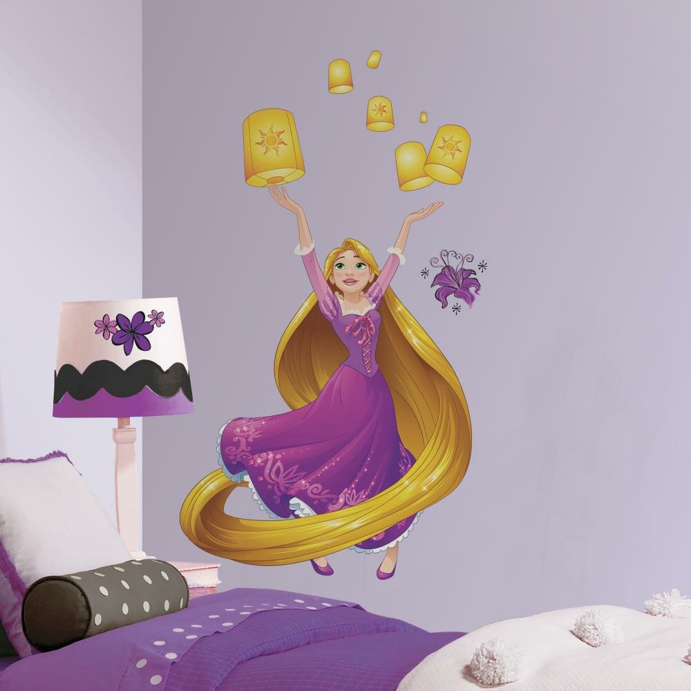 Disney Sparkling Rapunzel Peel Stick Giant Wall Decals