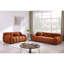 Boucle rembourré 2 places en brun, convient au décor traditionnel brun, avec des coussins doux