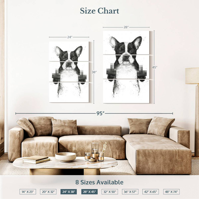 Brampt Censored Dog, 38" H x 24" W