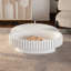 Table de rangement cannelée avec couvercle amovible