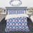 Blue Circle Pattern - Patterned Duvet Cover Set