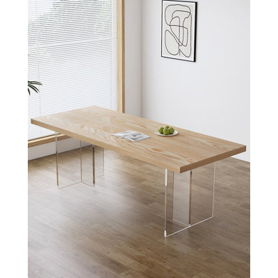 Table de salle à manger moderne et minimaliste en acrylique