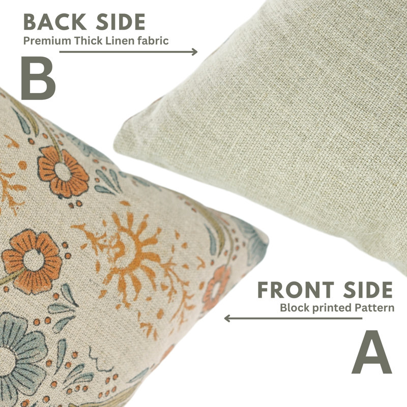 Coussin décoratif décoratif en tissu épais Fabdavine Accent, H 16 po x l 16 po, Carré