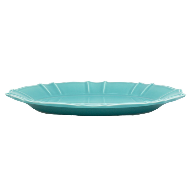 Plateau ovale Chloe, Turquoise