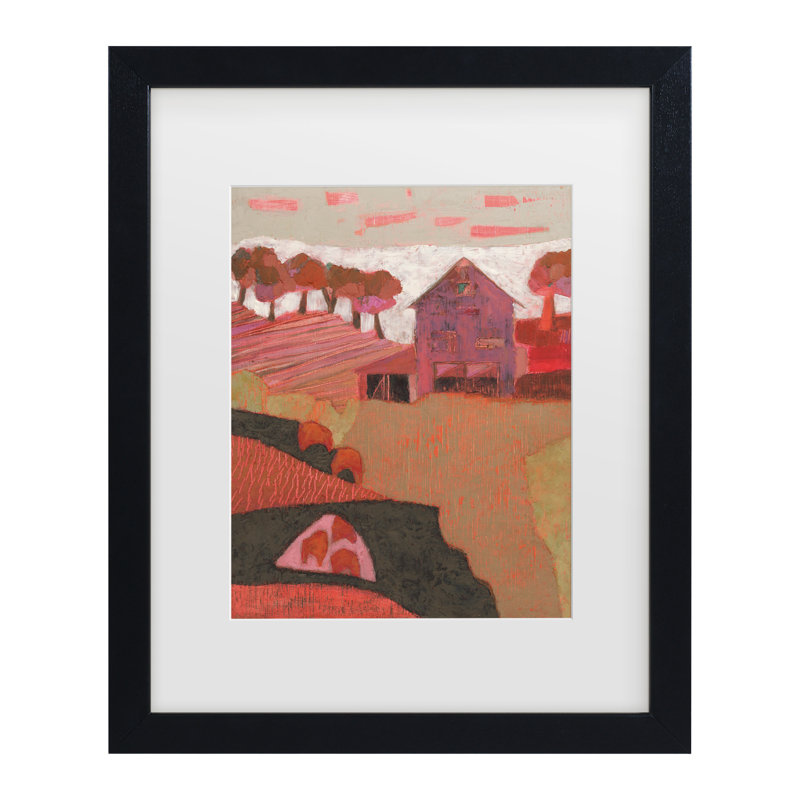 «Sue Jachimiec Kuttawa Barn Mated», art encadré, Noir, noir, noir, noir, H 18 po x l 22 po