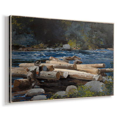 Hudson River, Logging-Winslow Homer-Gallery Wrapped Canvas-1897