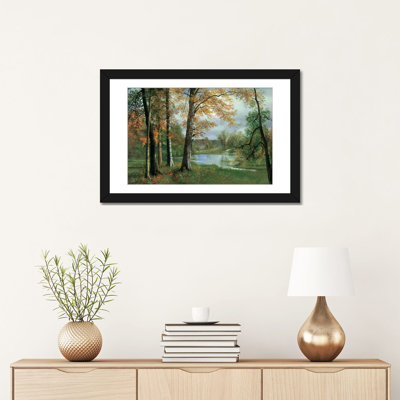 «A Quiet Pond» par Albert Bierstade, impression sur toile tendue