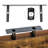 Bathroom Shelves Over Toilet, Small Floating Shelf 2+1 Set 15.7 Inch, Brown-596484554