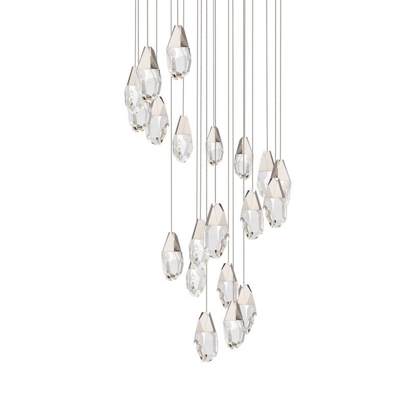 Martini 21 - Light LED Pendant, Clear/White, Polished Nickel