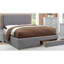 Ensemble de lit double tapissier contemporain gris clair en tissu gris clair avec tiroirs de rangement et ensemble de lit 1 pièce-1828562144