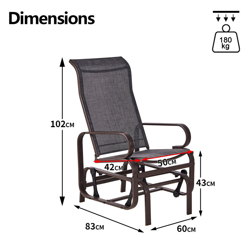 Outdoor Porch Glider Chair
