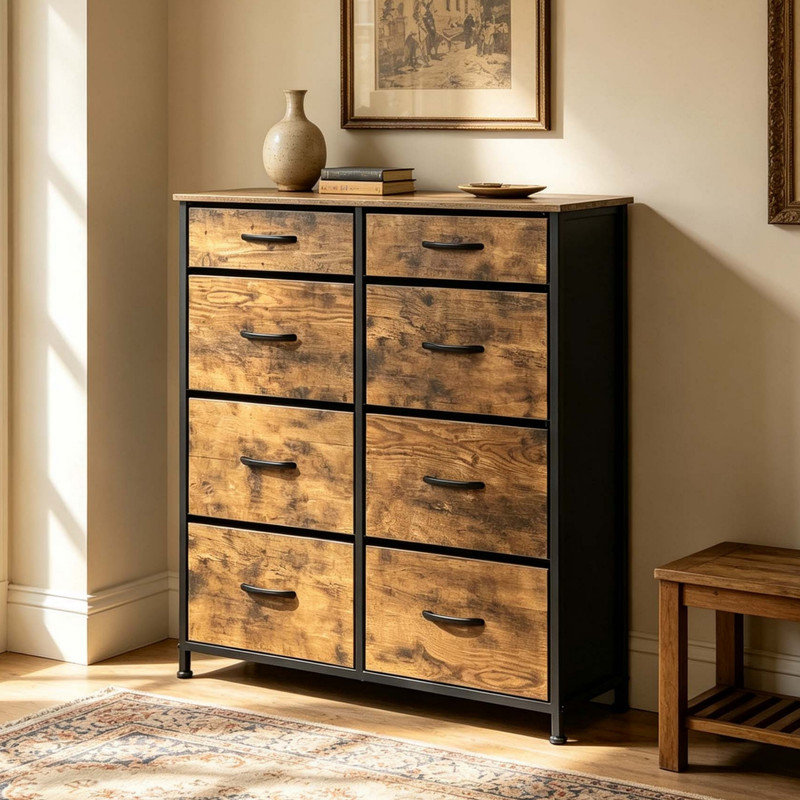 86 cm W Chest of 8 Drawers